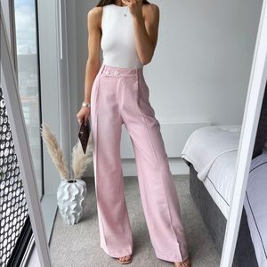 Zara double button wide leg trouser
